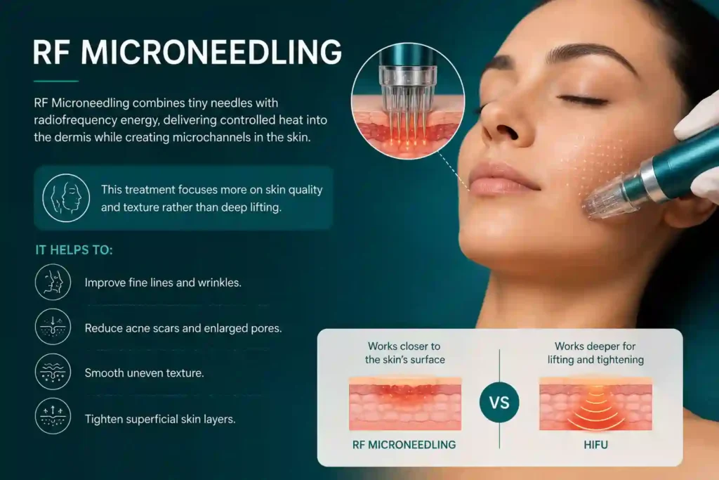 What Does RF Microneedling Do That HIFU Alone Cannot Sutton in Ashfield