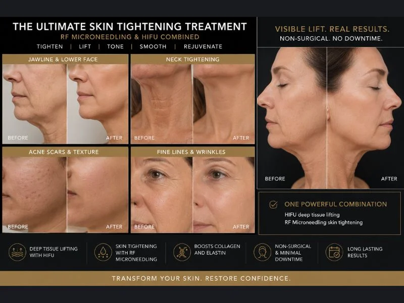 Results of combined treatment for the ultimate skin tightening treatment Sutton in Ashfield