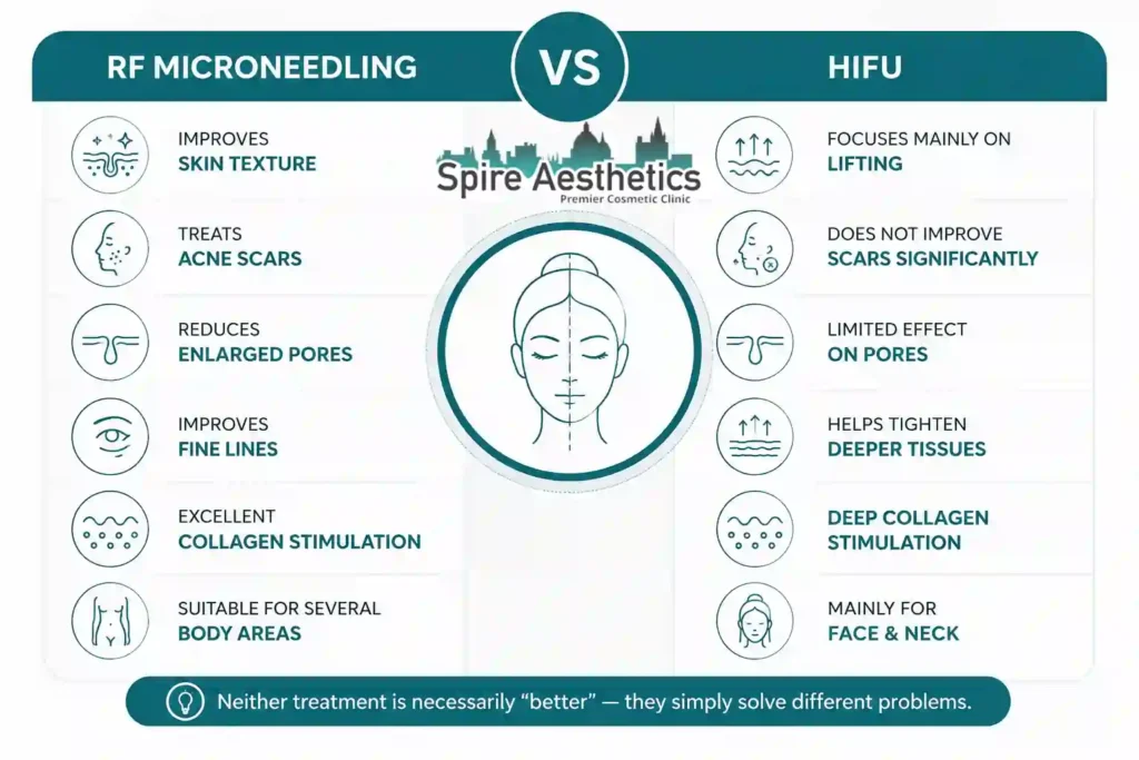 RF Microneedling vs HIFU: Which Treatment Gives Better Results Sutton in Ashfield?